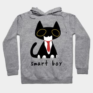 Tuxedo Cat Smart Boy Hoodie